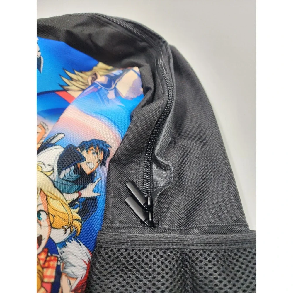 My Hero Academia Backpack Deku All Might Anime School Bag Black Graphic Print